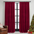 RYB HOME Red Velvet Curtains 84 inches by RYBHOME