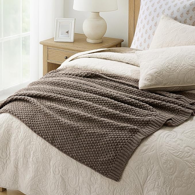 EVERGRACEHOME Chunky Chenille Knit Throw Blanket - Image 7