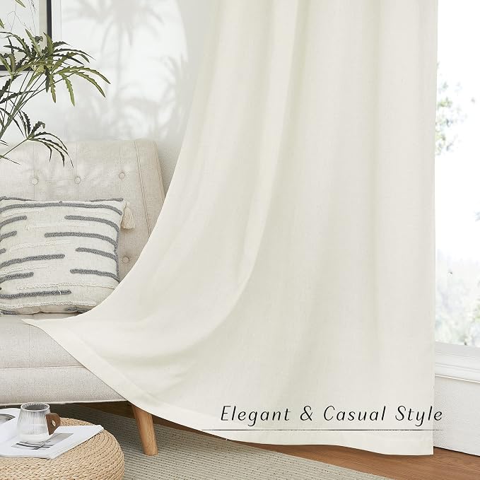 NICETOWN Flax Linen Blend Curtains - Image 5