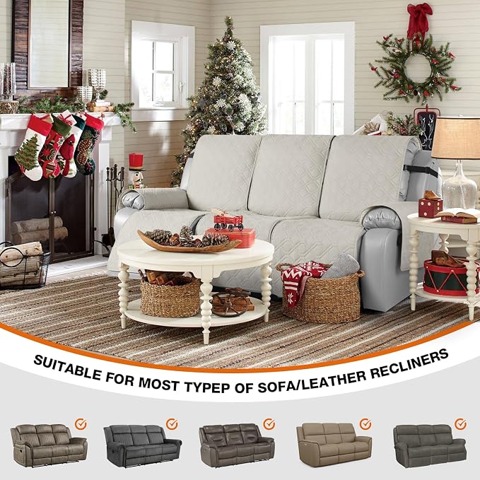 VANSOFY Waterproof Recliner Couch Covers, Sofa Covers Non-Slip 1-Piece Washable - Image 4