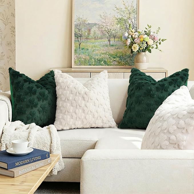 decorUhome St. Patrick’s Day Shamrock Pillow Covers 12x20 Inch Set of 2 - Image 2