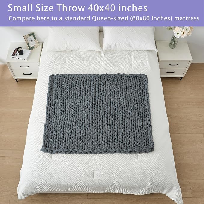 Bigacogo Chunky Knit Throw Blanket - Image 5