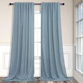 Sliding Door Curtains for Patio Door Total Extra Width 120 x 108 Inch Long Each by Pitalk