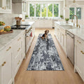 Washable Area Rugs 2x7 Non-Slip Modern Abstract Soft by RELEANY