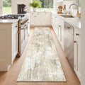 Washable Area Rugs 2'x6' Non-Slip Modern Abstract Soft by RELEANY