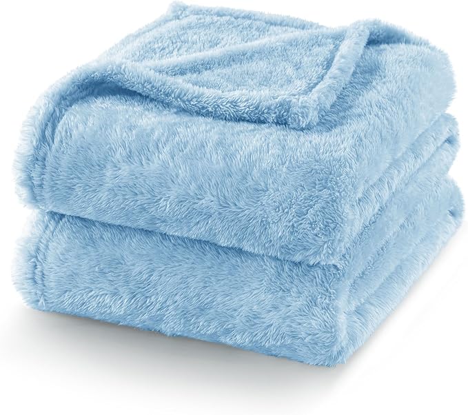 Exclusivo Mezcla Plush Fuzzy Fleece Bed Blanket Twin Size, Super Soft, Fluffy - Image 7