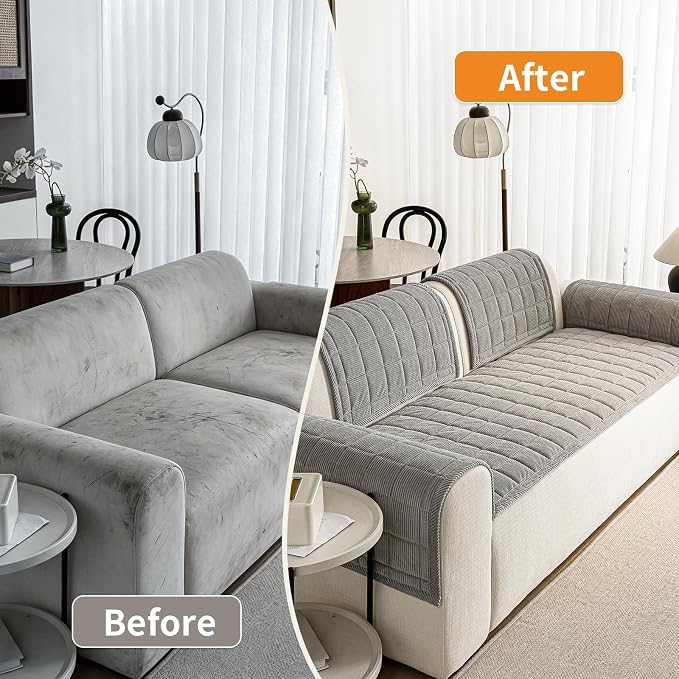 Couch Covers for Dogs Washable, 27.6"x59.1" Non Slip Couch Covers for Loveseat - Image 5