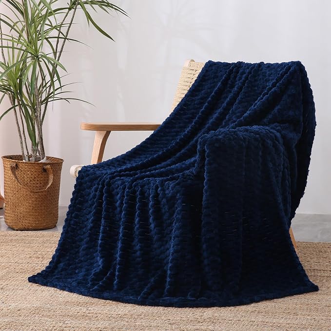 Blue Throw Blanket 60"×80" inches Gifts - Image 2