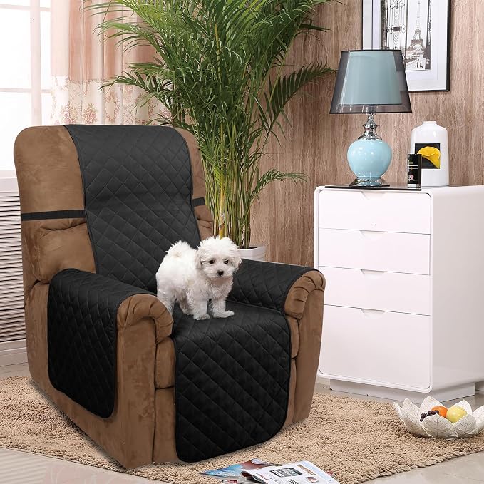 U-NICE HOME Recliner Chair Covers Reversible Quilted Water Repellent Pet - Image 2