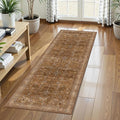 Washable Area Rug 2'6'' x 8' Vintage Traditional Persian Mat by Unknown