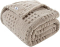 90x104 Inch Brown Waffle Queen Blanket by Unknown