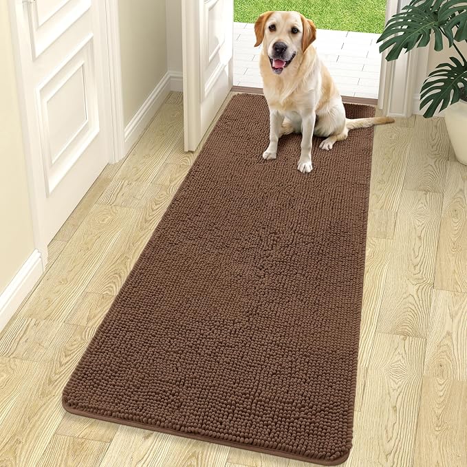 OLANLY Dog Door Mat for Muddy Paws 70x24, Absorbs Moisture and Dirt, Absorbent by OLANLY