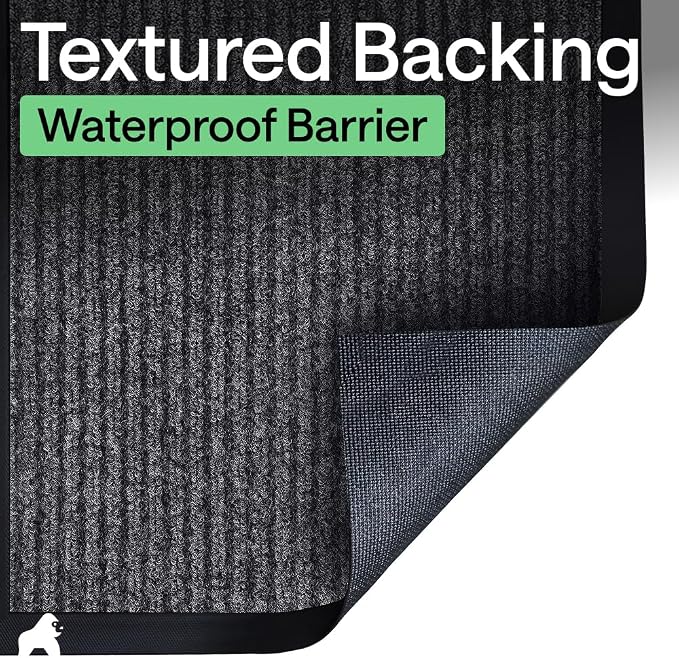 GORILLA GRIP Waterproof Traffic Guard Door Mat, 35x23 Indoor Outdoor Durable - Image 6
