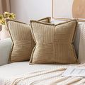 MIULEE Decorative Euro Sham Throw Pillow Covers by MIULEE