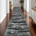 KOZYFLY Modern Abstract Washable Rug Runner 2.6x16 Hallway Rug Runner Non-Slip by KOZYFLY