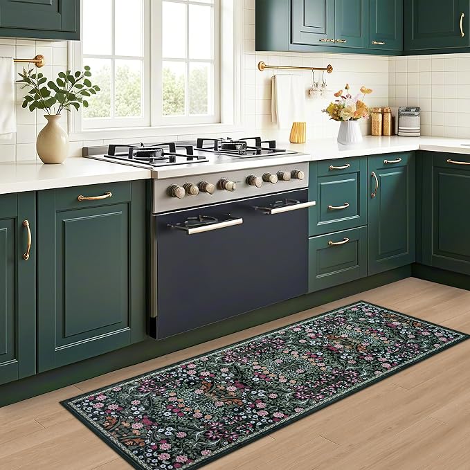 Runner Rug for Entryway: 2.6x8 Kitchen Rugs Non Slip Washable Ultra-Thin Soft - Image 6