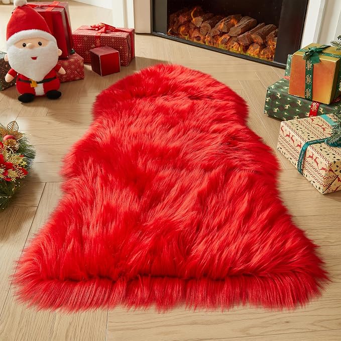 AMTOVO Faux Fur Rug, Fluffy Sheepskin Rug, Fuzzy Ultra Soft 2 x 4 ft Shag Rugs - Image 3