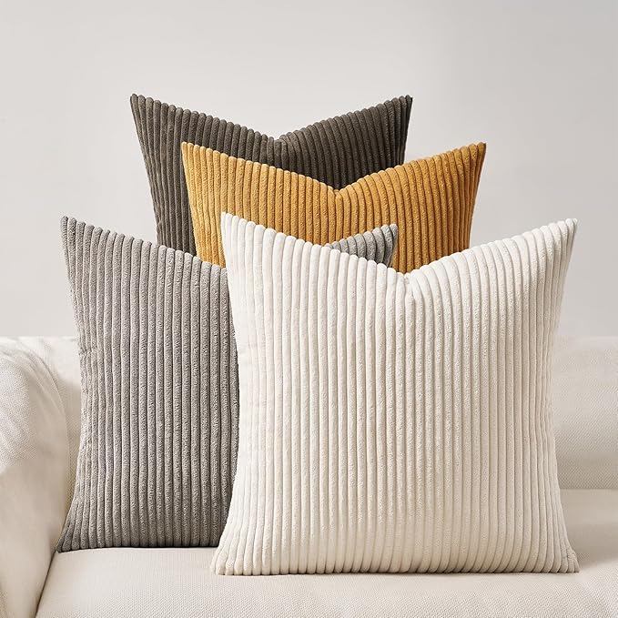 Topfinel Decorative Brown Throw Pillow Covers Cushion Cases by Topfinel