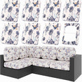 hyha 8Pcs Patio Cushion Covers, Stretch Outdoor Couch Cushion Covers, Washable by hyha
