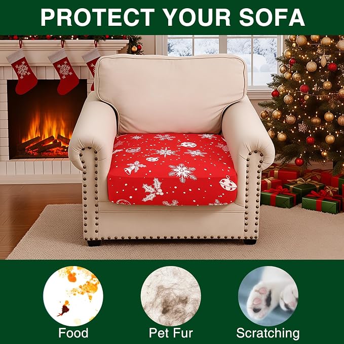 Smiry Printed Couch Cushion Covers, Stretch Soft Couch Covers - Image 7
