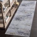 Toneed 2x6 Runner Rug Modern Abstract Hallway Rug Washable Non Slip Rubber Rugs by Toneed