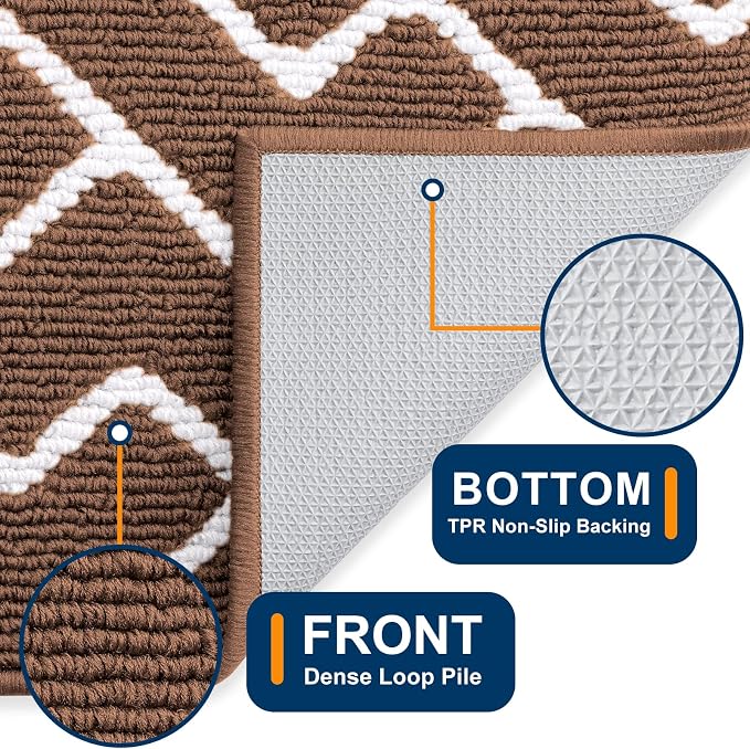 OLANLY Front Door Mat, Non-Slip Rubber Backing, Dirt Resistant and Absorbent - Image 4