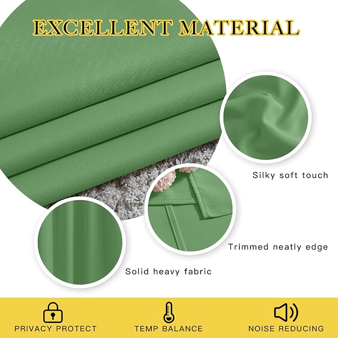 NICETOWN Blackout Draperies Curtains Panels - Image 4