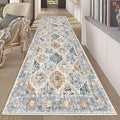 HEBE Hallway Runner Rug 2'8"x8' Washable Vintage Distressed Area Rugs Non Slip by HEBE