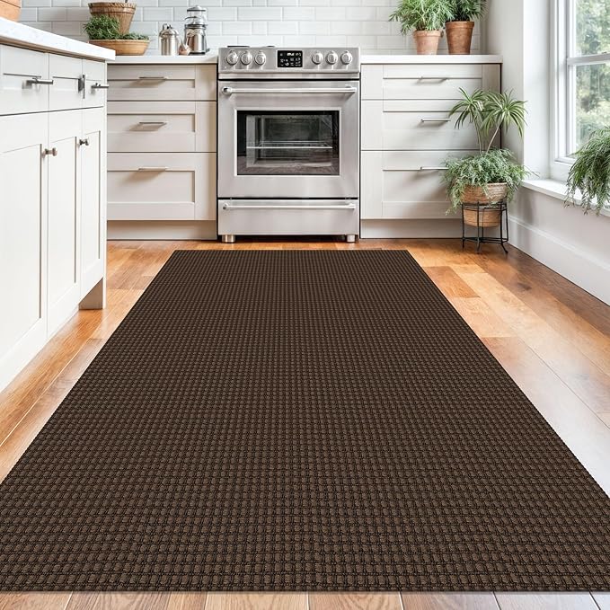 KOZYFLY Washable Area Rug 4x6 ft Non Slip Rubber Backed Living Room Rugs - Image 2