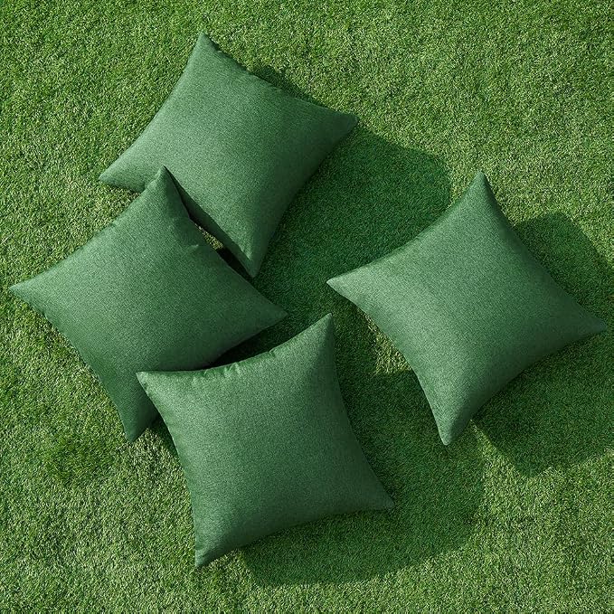 MIULEE Pack of 4 Decorative Throw Pillow Covers Linen Waterproof Pillow Covers - Image 4