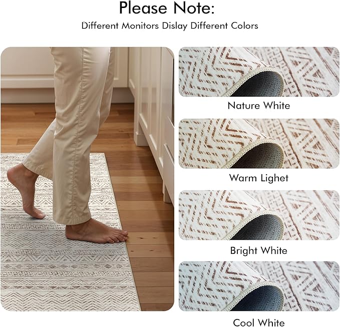 4x12 Washable Hallway Runner Rug：Moroccan Non-Slip Wide Runners - Image 9
