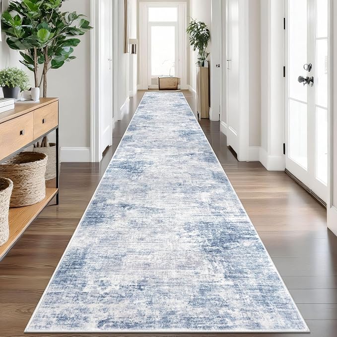 IOHOUZE Abstract Runner Rug 3x20 Ft Extra Long Washable Runners by iOhouze
