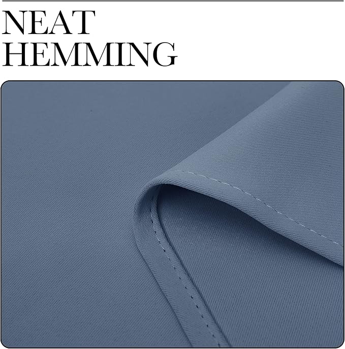 NICETOWN Stone Blue Room Darkening Curtain Panels 78" Length - Image 8