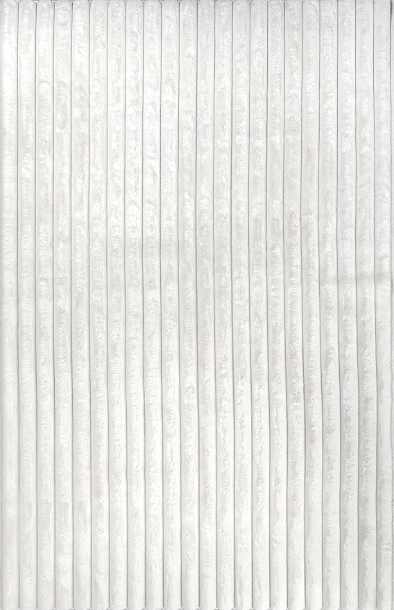 Nuloom SuperiorWash Collection Kai Off-White, Fluffy and Cozy, High Traffic - Image 3
