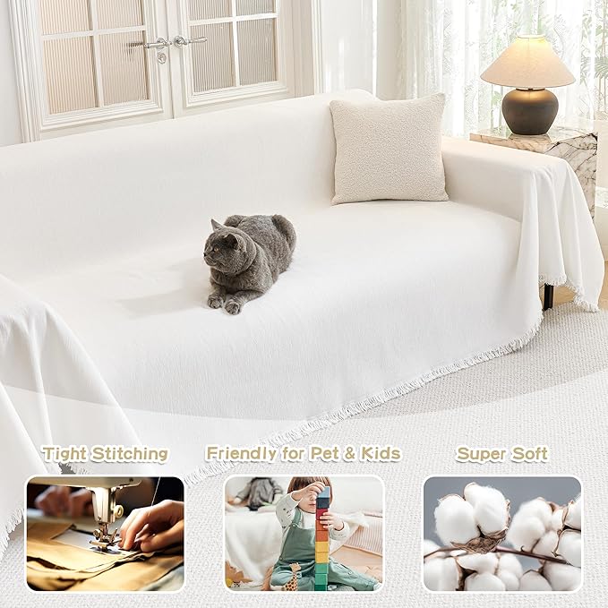 MYSKY HOME Couch Cover for Dogs Washable Couch Covers Couch Covers for Sofa - Image 2