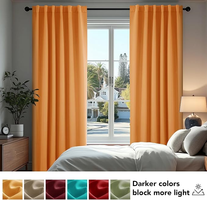 Deconovo Rod Pocket and Back Tab Blackout Curtains - Image 4