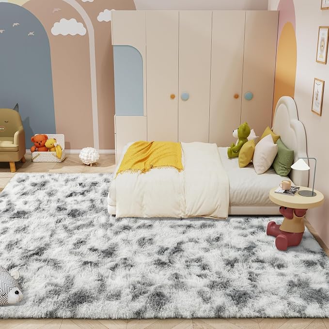 LOCHAS Ultra Soft Indoor Modern Area Rugs 8 x10, Fluffy Living Room Carpets - Image 7