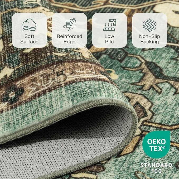 Lofus 6x9 Area Rugs for Living Room, Washable Area Rug, Rugs for Bedroom - Image 7