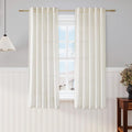 Nanspring Linen Curtains 63 Inch Length 2 Panels Set by Nanspring