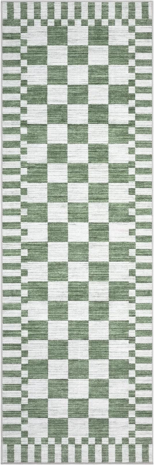 GarveeHome 2x8 Checkered Kitchen Runner Rug - Image 4