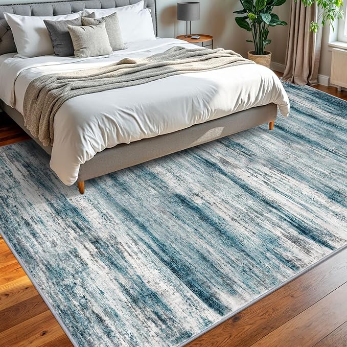 KOZYFLY Area Rug 8x10 Modern Living Room Rug, Washable Large Thin Rugs Non-Slip - Image 7