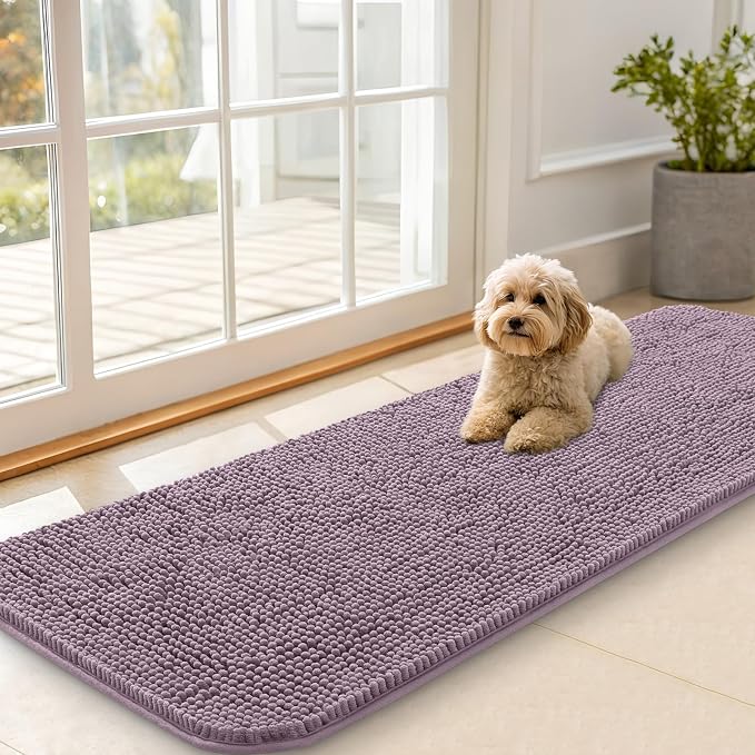 OLANLY Dog Door Mat for Muddy Paws 59x20, Absorbs Moisture and Dirt, Absorbent by OLANLY