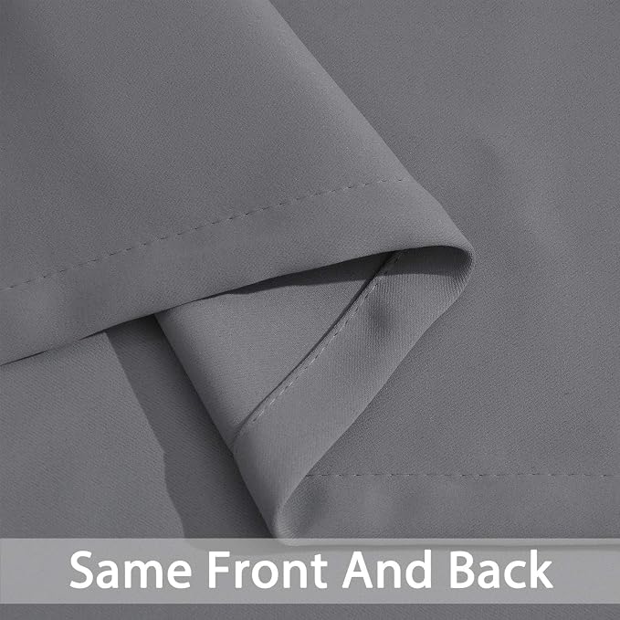 Yakamok Gray Blackout Curtain Panels 96 inches - Image 5