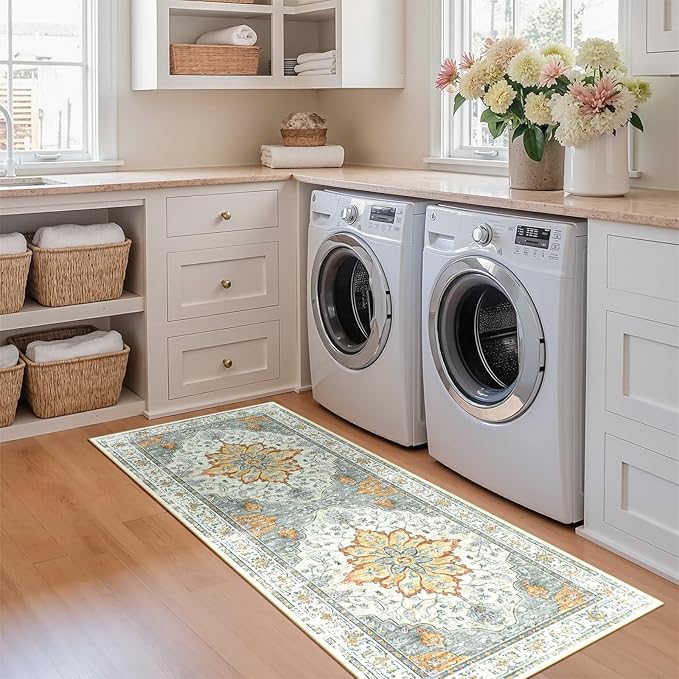 RELEANY Area Rugs 2'x5' Runner Rug Non Slip Washable - Image 3