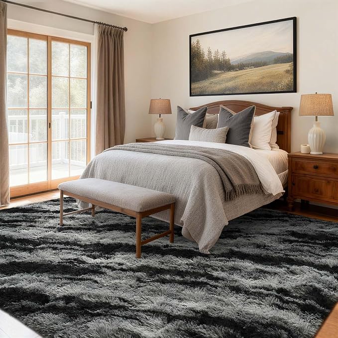 9x12 Ft Extra Large Shag Rugs for Living Room, Ultra Soft Fluffy Furry Area - Image 2