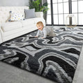 TWINNIS Super Soft Shaggy Rugs Fluffy Carpets, 4x5.9 Feet, Indoor Modern Plush by TWINNIS