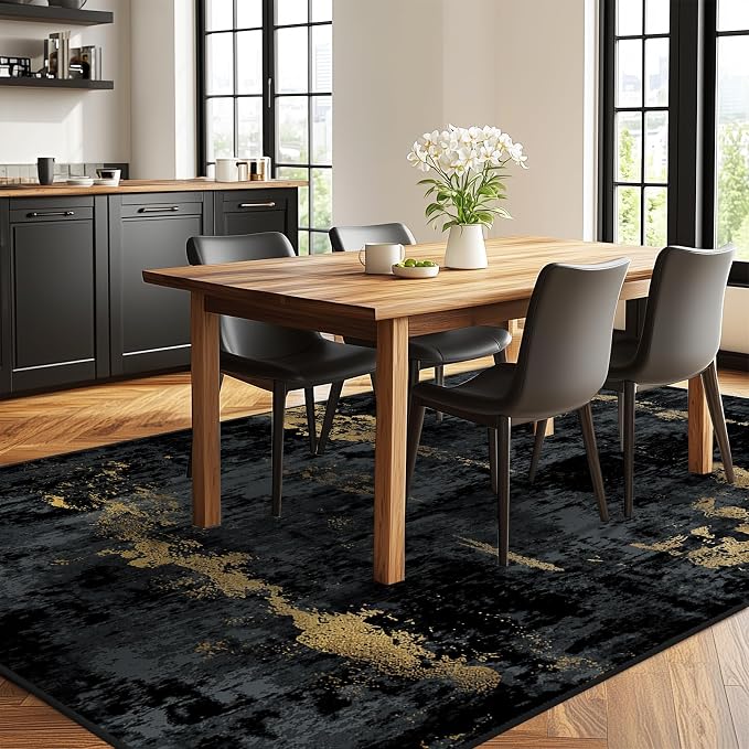 RELEANY Washable 5'x8' Abstract Area Rug - Image 3