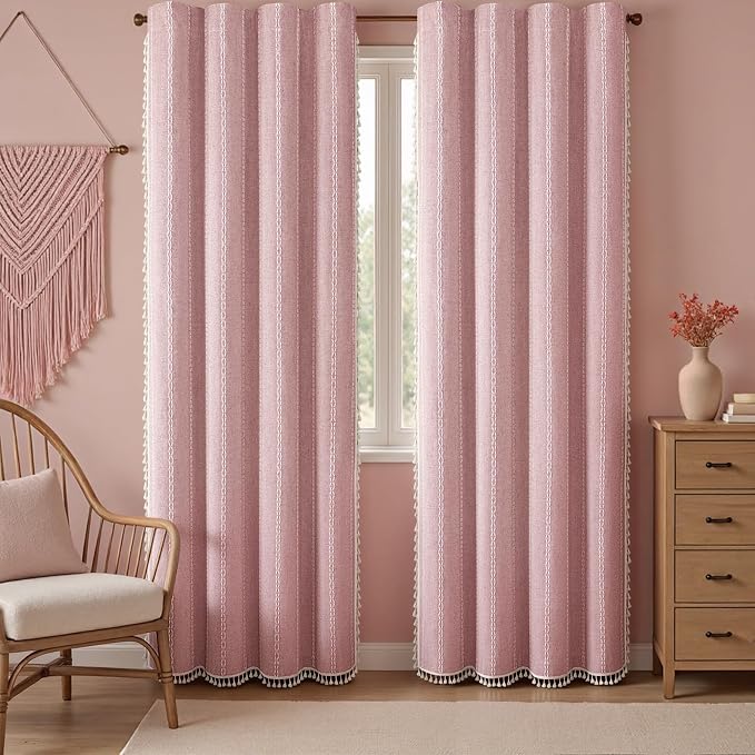 Boho Blackout Curtains 2 Panels 84 Inch - Image 2