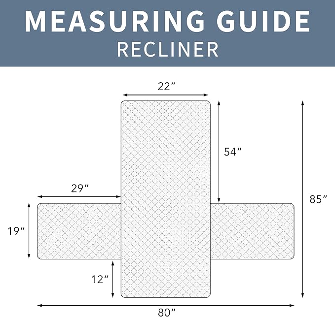 ISSUNTEX Double Protection 100% Waterproof Recliner Covers - Image 6
