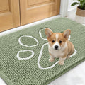OLANLY Dog Door Mat for Muddy Paws 24x16, Paw Print Design, Absorbs Moisture by OLANLY
